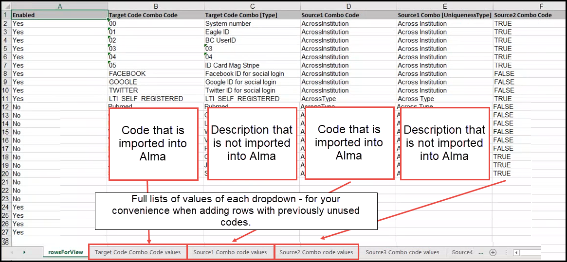 import mapping tables excel file example 1